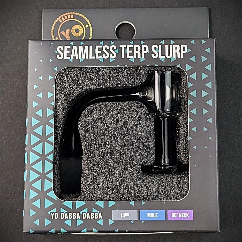 YO DABBA QUARTZ BANGER SEAMLESS TERP SLURP 14mm MALE 90° (1pc)