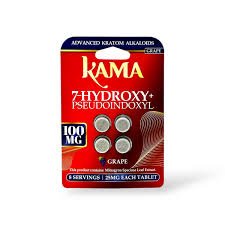 KAMA RED 7 Hydroxy + Pseudo 25mg 4ct Tablets (1pc)