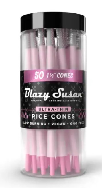 BLAZY SUSAN ULTRA THIN PINK  1 1/4 CONES 50pk (1pc)