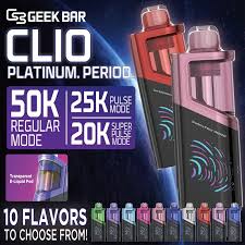 GEEK BAR CLIO PLATINUM 50k PUFFS DISPOSABLE POD(5pc)