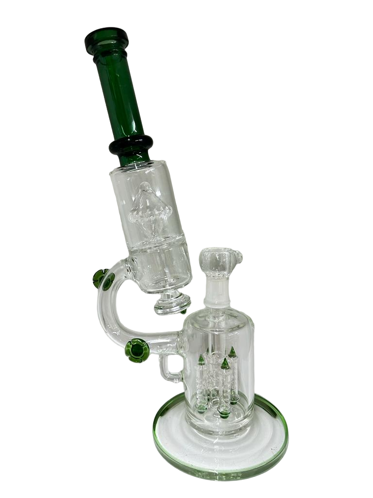 MULTI-PERC TELESCOPE 14" WATER PIPE (1pc)