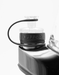 PUFFCO PEAK CARB CAP &amp; TETHER (CLEAR/BLACK) (1pc) (MSRP: $39.99ea)
