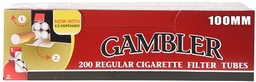 GAMBLER TUBES 100s 200ct- SLEEVE (5pcs)
