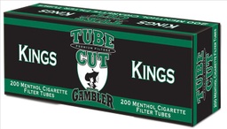 GAMBLER TUBE CUT TUBES KING SIZE MENTHOL 200ct- SLEEVE (5pcs)
