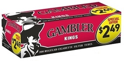 GAMBLER TUBES KING SIZE PRE-PRICED 200ct- SLEEVE (5pcs)