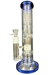 11" STRAIGHT THICK WATER PIPE W/ MATRIX PERC (1pc)